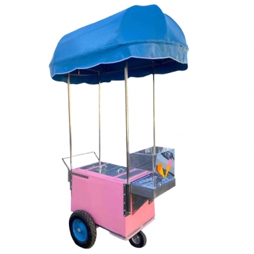 Carrito fibra de vidrio para paletas y helados