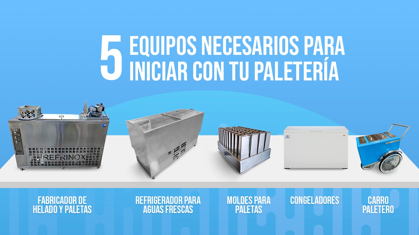 5 equipos necesarios para iniciar con tu paletería