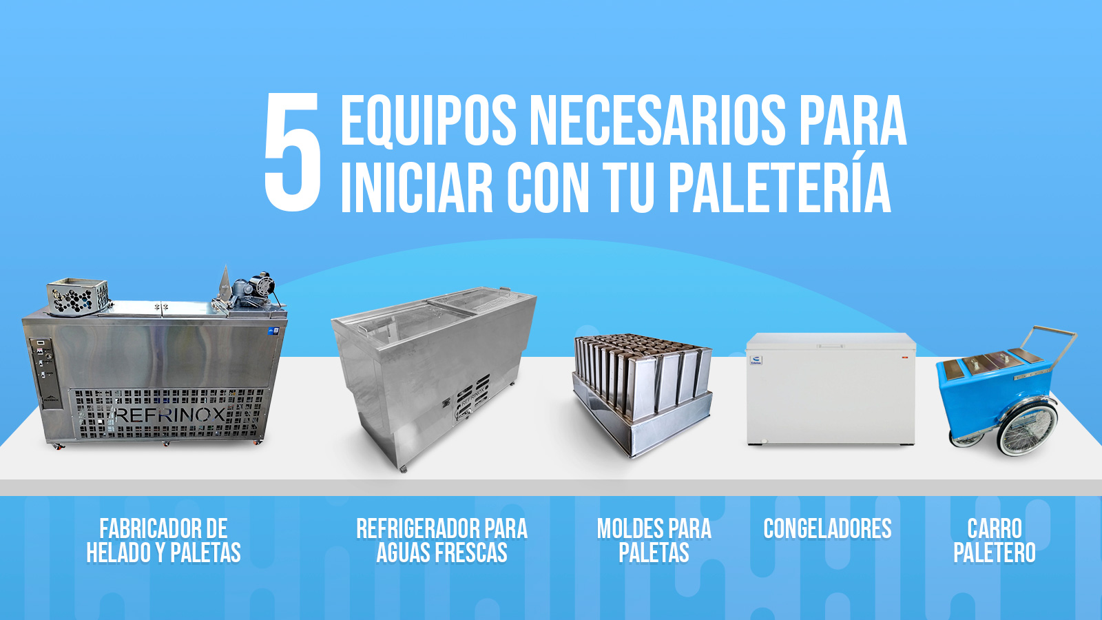 5 equipos necesarios para iniciar con tu paletería