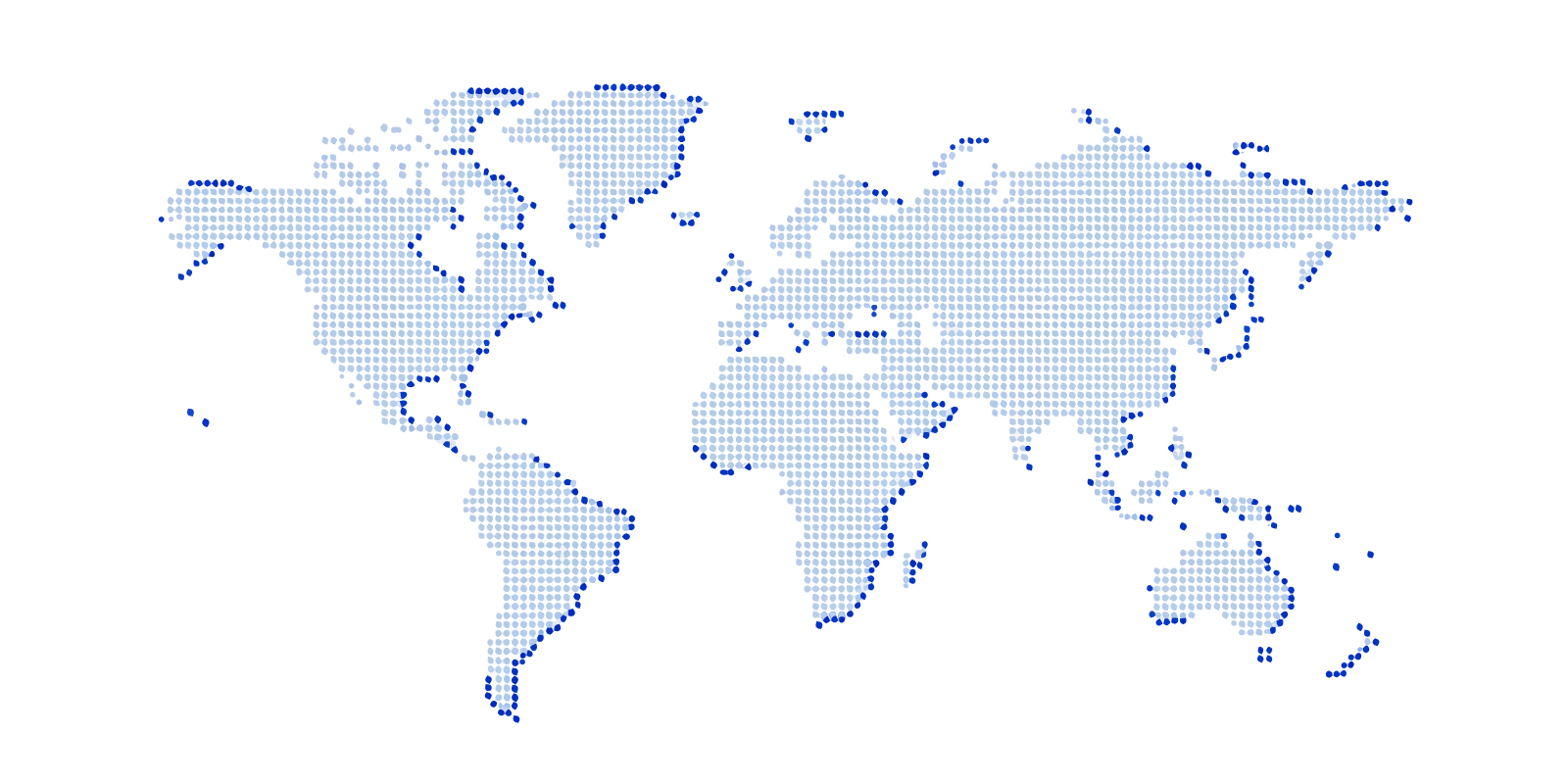 Mapa mundial de presencia de Refrinox