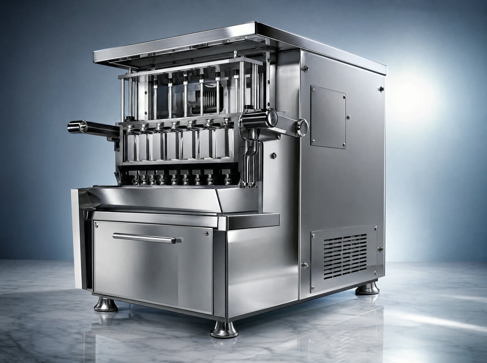 Máquina fabricadora de paletas en acero inoxidable